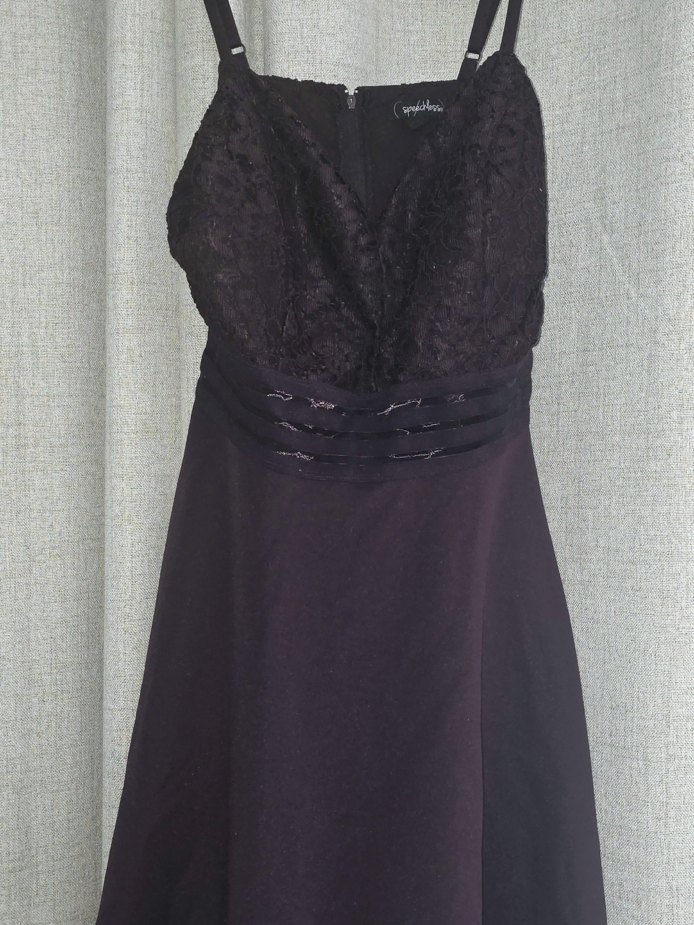 Speechless Plum Lace Bodice Mini Dress